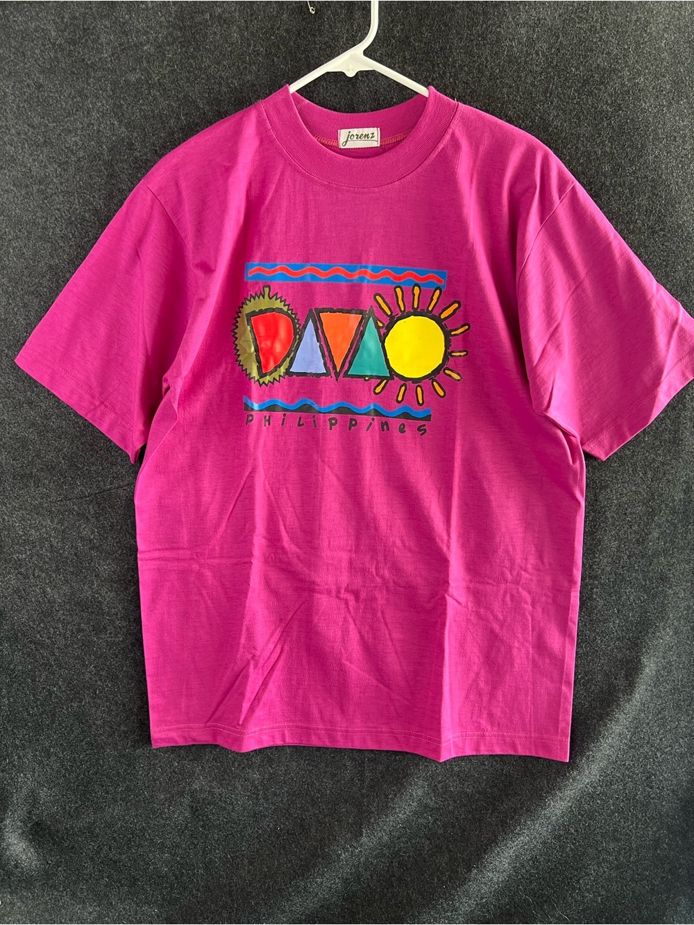 Vintage Philippines Davao Jorenz Pink T-Shirt Men’s Size XL 1990s Retro Style